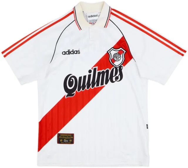adidas River Plate Mens SS Home Shirt 1995/96