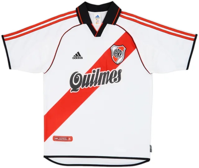 adidas River Plate Mens SS Home Shirt 2000/02