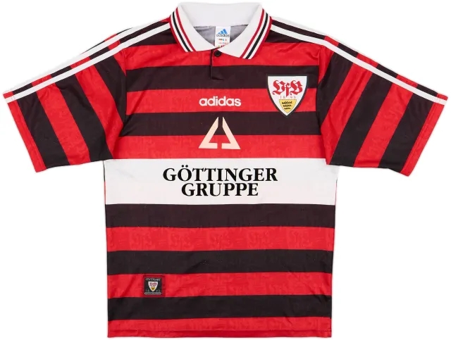 adidas Stuttgart Mens SS Away Shirt 1997/98