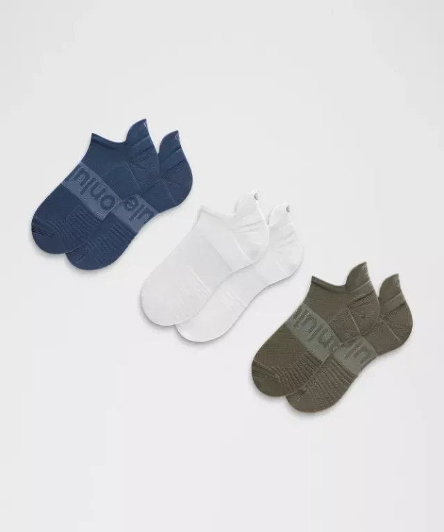 lululemon – Power Stride Tab Socks 3 Pack – Color Green/White/Blue – Size Large