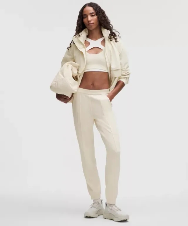 lululemon – Women's Softstreme Classic-Fit High-Rise Joggers – Color White – Size Large