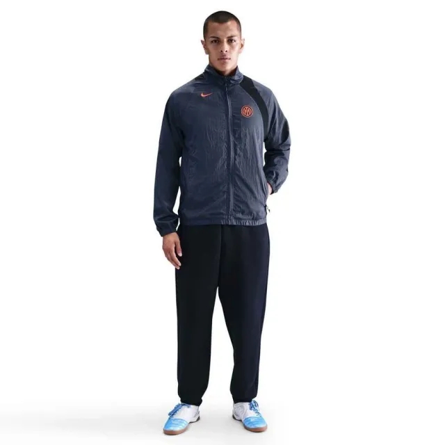 Inter Track Jacket T90 Woven Gx 3Rd - Thunder Blue/Black/Safety Orange - ['Blue']