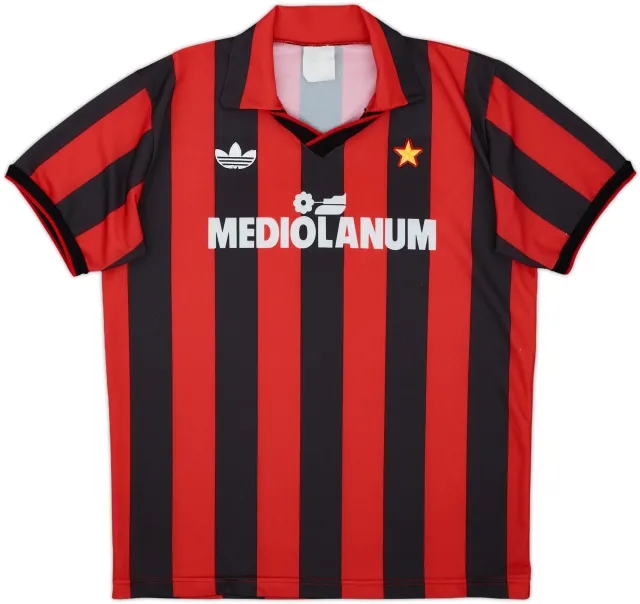 1990-91 AC Milan Home Shirt - 9/10 - (M)