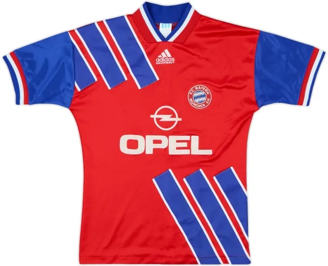 adidas Bayern Munich Boys SS Home Shirt 1993/95