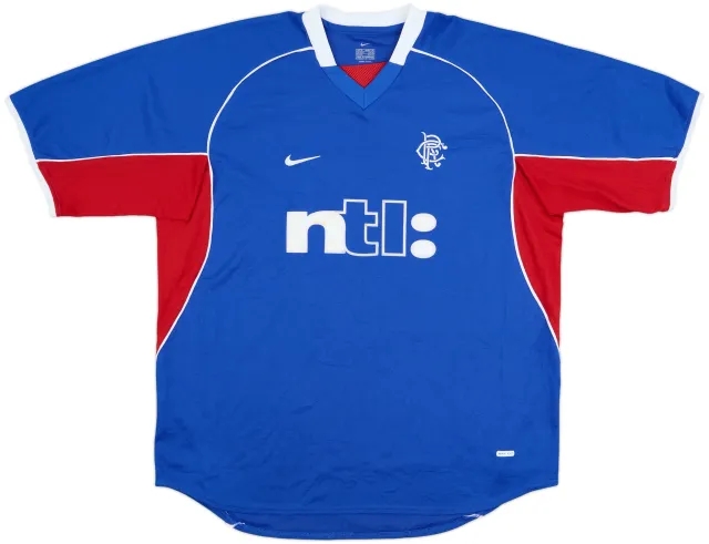 Nike Rangers Mens SS Home Shirt 2001/02