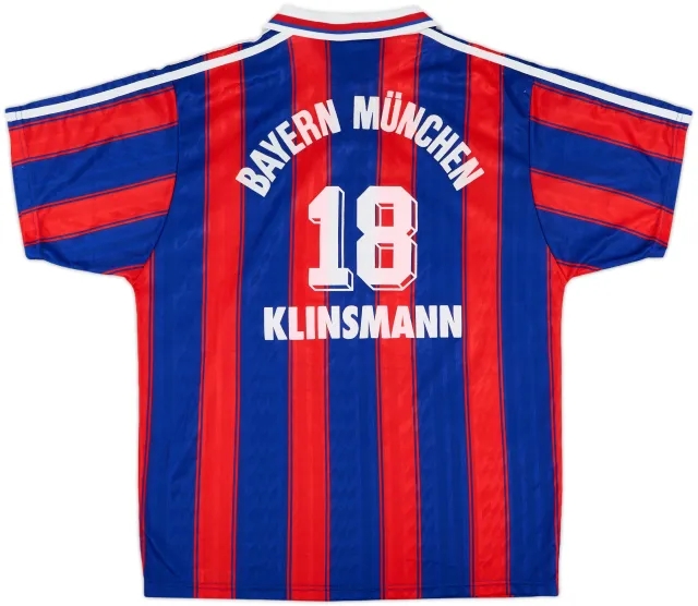 adidas Bayern Munich Mens SS Home Shirt 1995/97