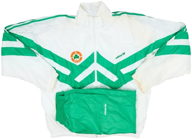 1990 Ireland adidas Full Tracksuit - 8/10 - (XXL)