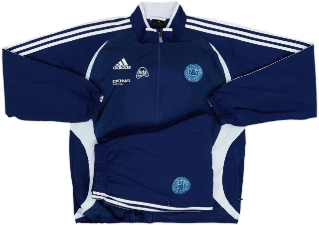 2006-08 Denmark adidas Full Tracksuit - 8/10 - (M/L)