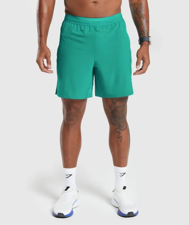 Apex 7" Hybrid Shorts - Seafoam Blue