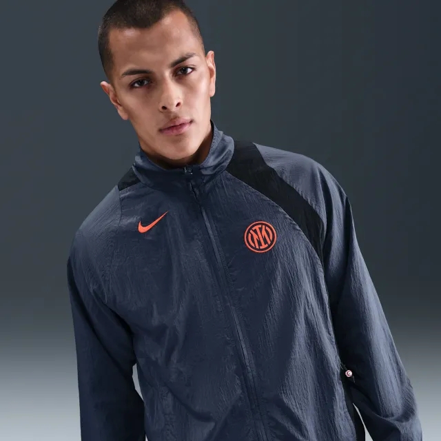 Inter Milan Men's Nike Football Total 90 Football Tracksuit Jacket - Blue - Nylon