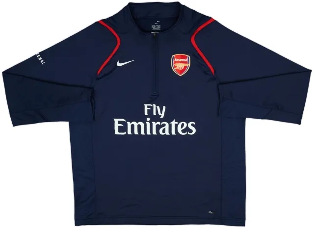2006-07 Arsenal Nike 1/4 Zip Drill Top - 7/10 - (XL)