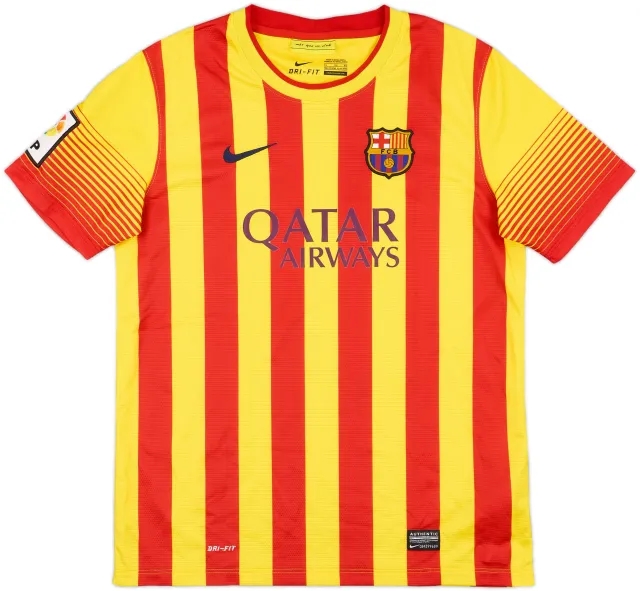 Nike Barcelona Boys SS Away Shirt 2013/15