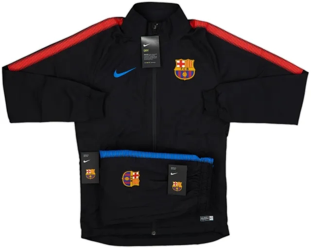 2017-18 Barcelona Nike Full Tracksuit (S)