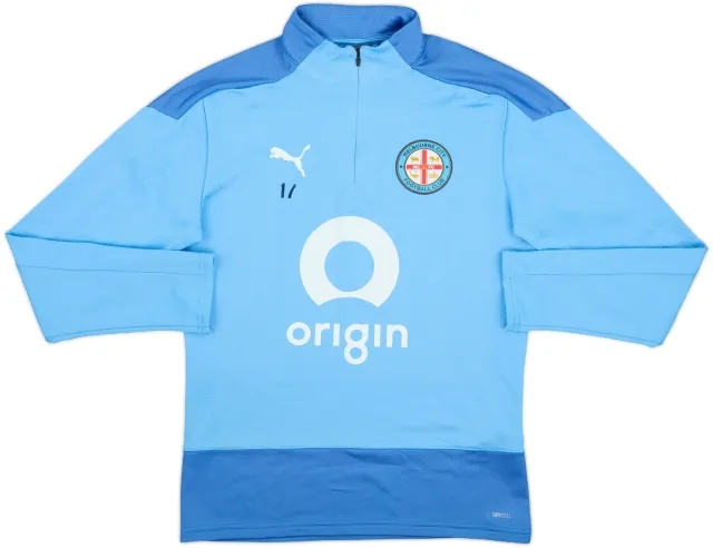 2022-23 Melbourne City Nike Player Issue 1/4 Zip Drill Top #17 - 6/10 - (M)