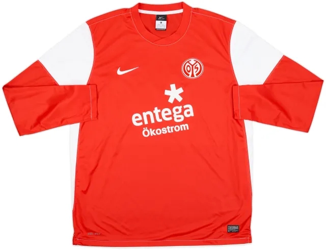2011-12 FSV Mainz Home L/S Shirt - 10/10 - (XL)