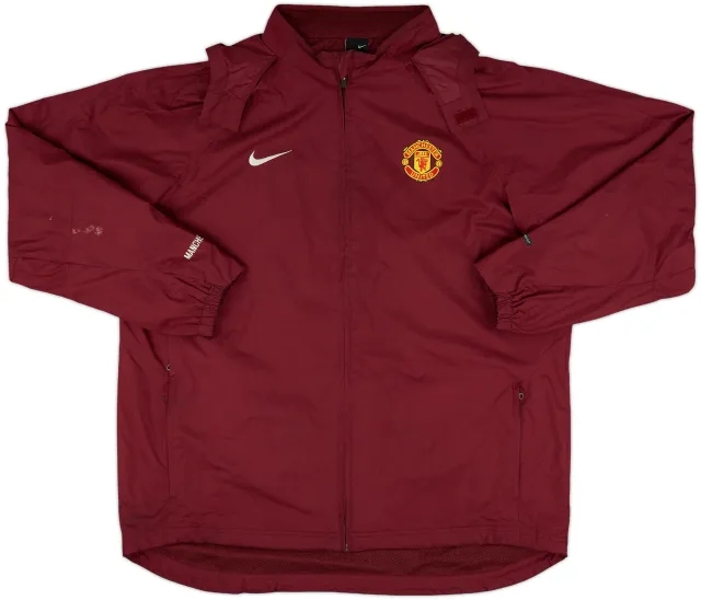 2004-05 Manchester United Nike Hooded Rain Jacket - 10/10 - (XL)
