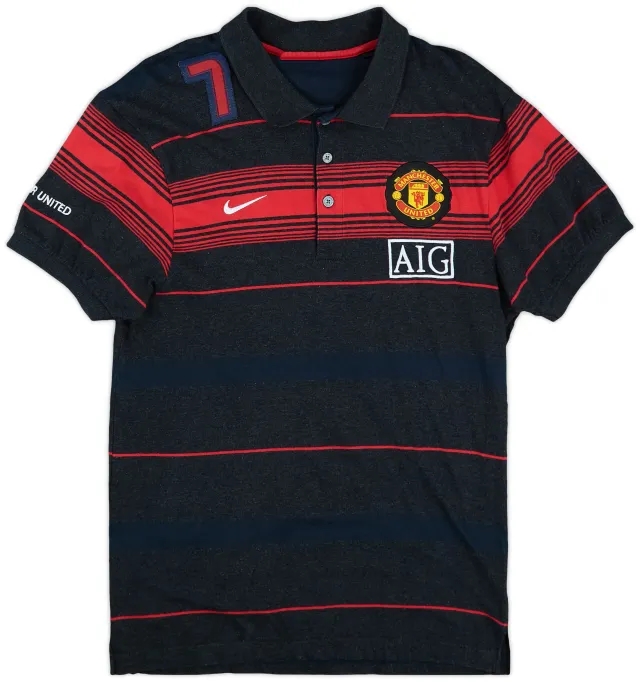 2009-10 Manchester United Nike Polo Shirt - 7/10 - (M)