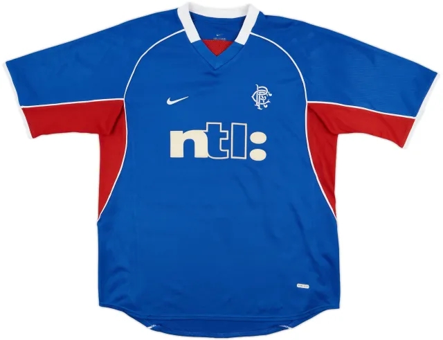 2001-02 Rangers Home Shirt - 8/10 - (L)