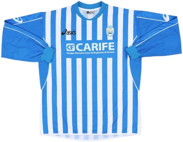 2003-04 SPAL Home L/S Shirt - 9/10 - (XL)