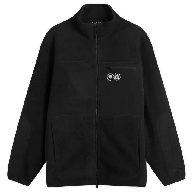 Purple Mountain Observatory Men's Borg Sherpa Fleece Jacket Black