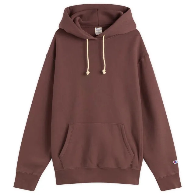 Champion Men's Reverse Weave Relaxed Hoodie Brown