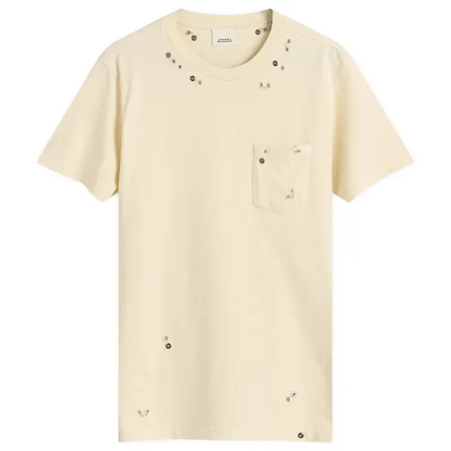 Isabel Marant Women's Yazrane Pierced T-Shirt Ecru