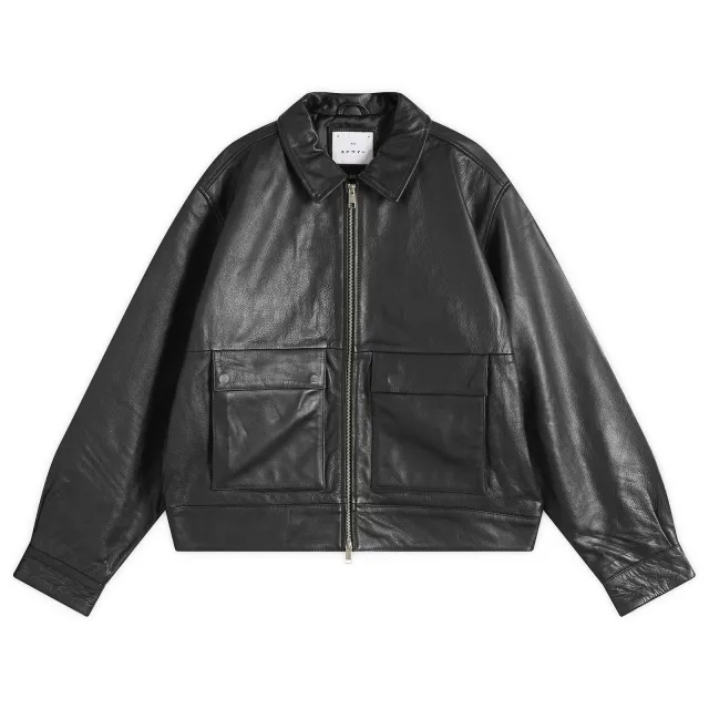 Edwin Men's Leather Dogma Jacket Black