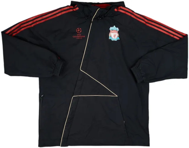 2009-10 Liverpool adidas CL Hooded Track Jacket - 7/10 - (L)