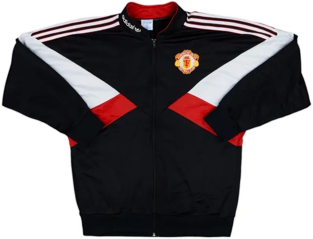 1986-88 Manchester United adidas Track Jacket - 9/10 - (S)