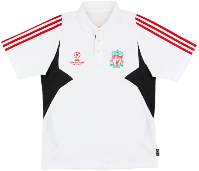 2007-08 Liverpool CL adidas Polo Shirt - 9/10 - (M)