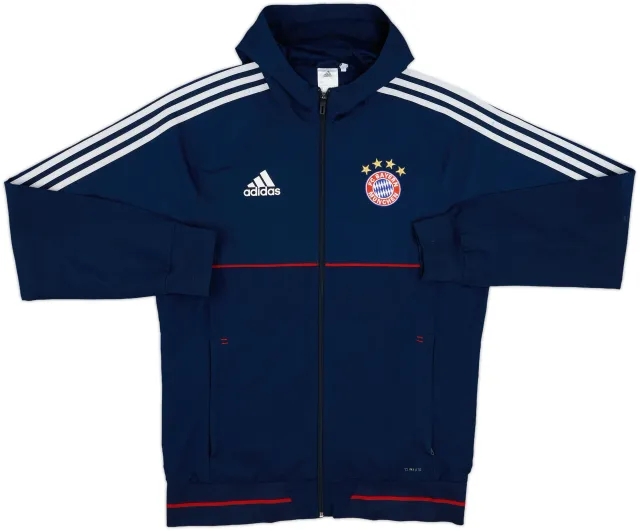 2017-18 Bayern Munich adidas Hooded Track Jacket - 5/10 - (M)