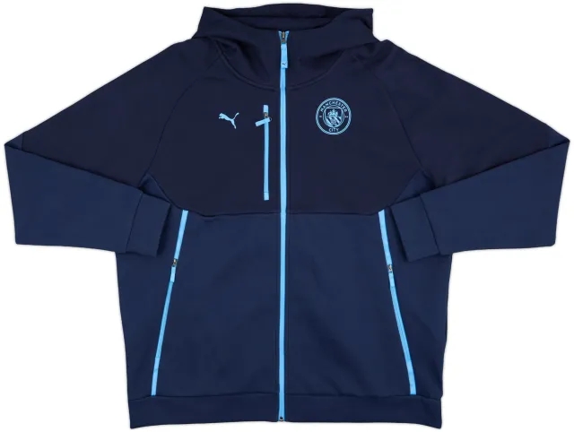 2024-25 Manchester City Puma Hooded Track Jacket - 8/10 - (XXL)