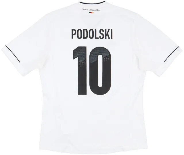 2012-13 Germany Home Shirt Podolski #10 - 4/10 - (L)