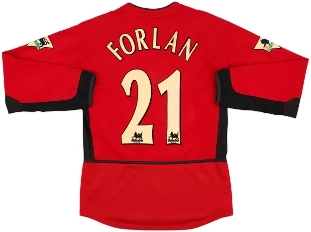 Nike Manchester United Mens LS Home Shirt 2002/04