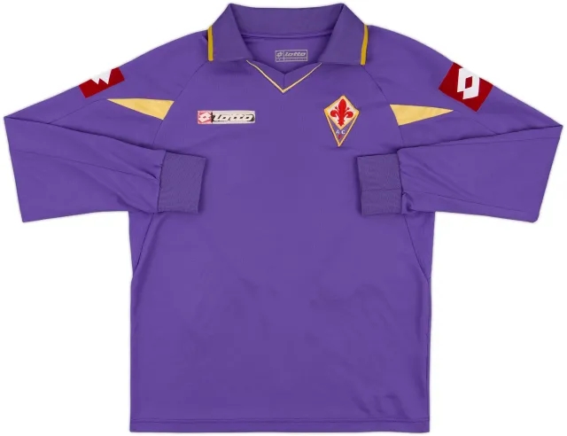 Lotto Fiorentina Mens LS Home Shirt 2010/11