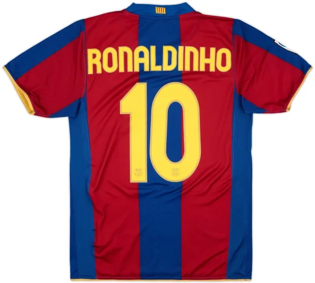 Nike Barcelona Mens SS Home Shirt 2007/08