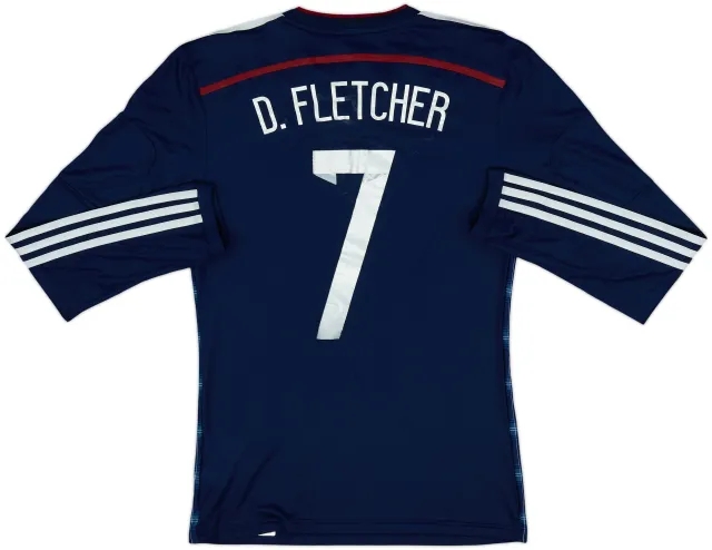 adidas Scotland Mens LS Player Issue Home Shirt 2014