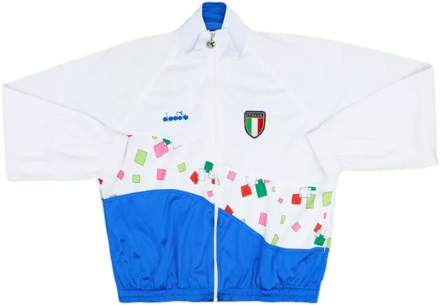 1986-88 Italy Diadora Track Jacket - 8/10 - (L)