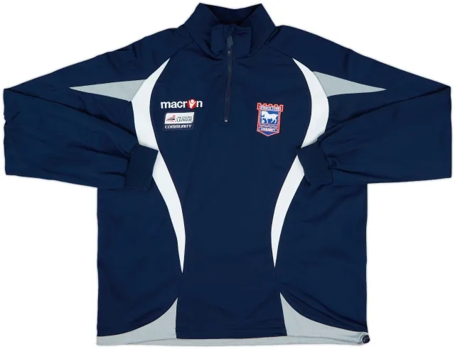 2000s Ipswich Macron 1/4 Zip Training Top - 8/10 - (L)