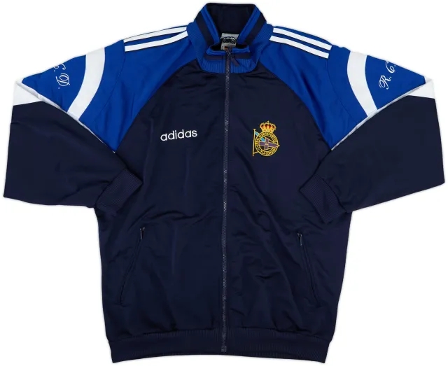 1997-98 Deportivo de La Coruna adidas Track Jacket - 8/10 - (M)