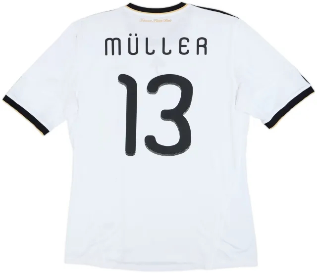 2010-11 Germany Home Shirt Muller #13 - 7/10 - (XL)
