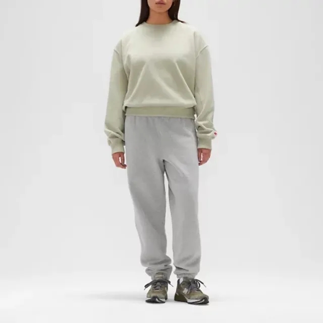 New Balance Women's Made in USA Women's Crewneck Sweatshirt in Green Poly Knit