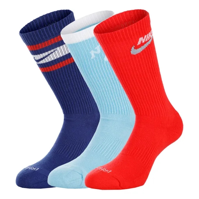 Nike Everyday Plus Cushioned Sports Socks 3 Pack - Multicoloured