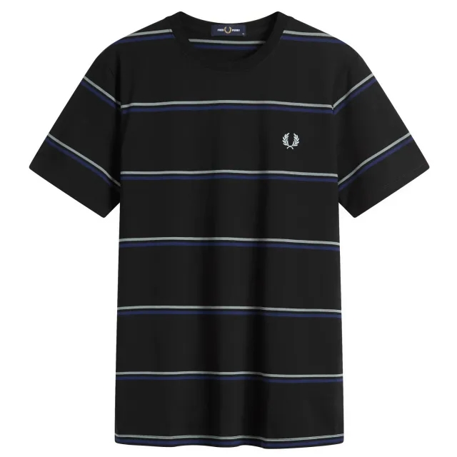 Fred Perry Men's Fine Stripe T-Shirt Black