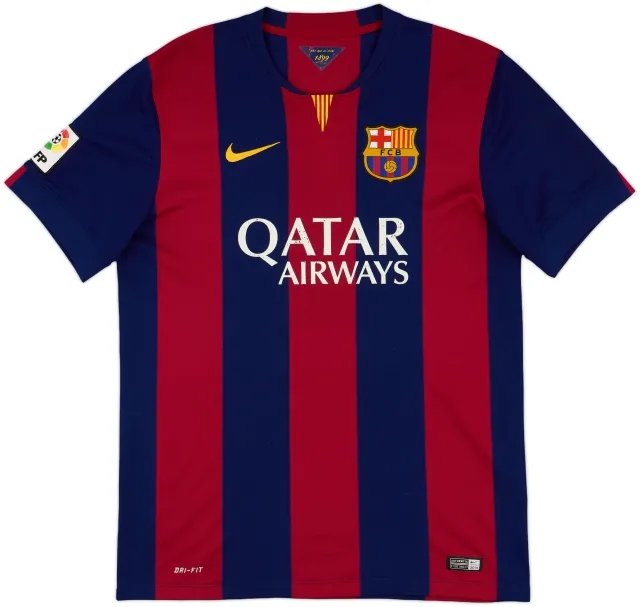 Nike Barcelona Mens SS Home Shirt 2014/15