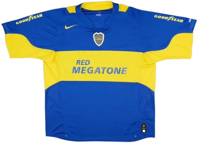Nike Boca Juniors Mens SS Home Shirt 2005/06