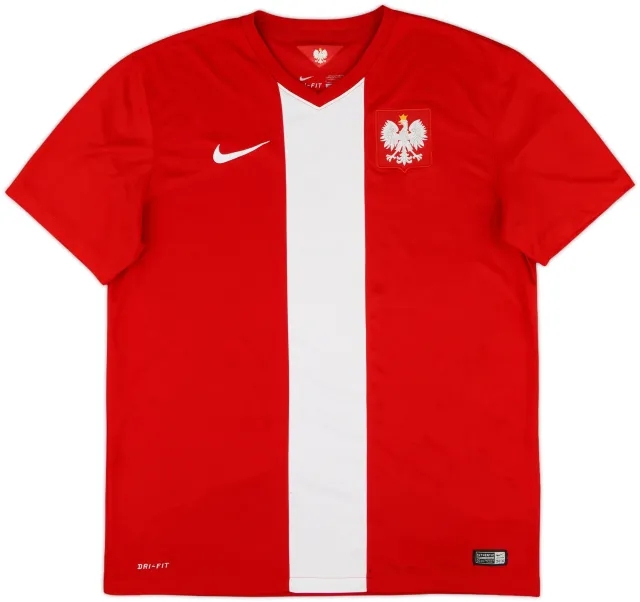 Nike Poland Mens SS Away Shirt 2014