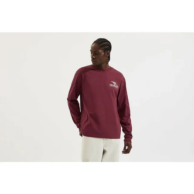 Arsenal Classics Burgundy East Stand Long Sleeved T-Shirt, Red