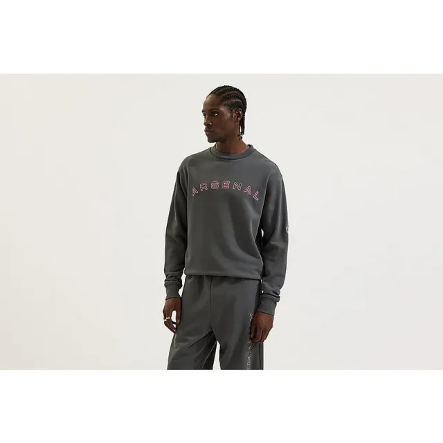 Arsenal Classics Grey Stadium Sweatshirt, Grey