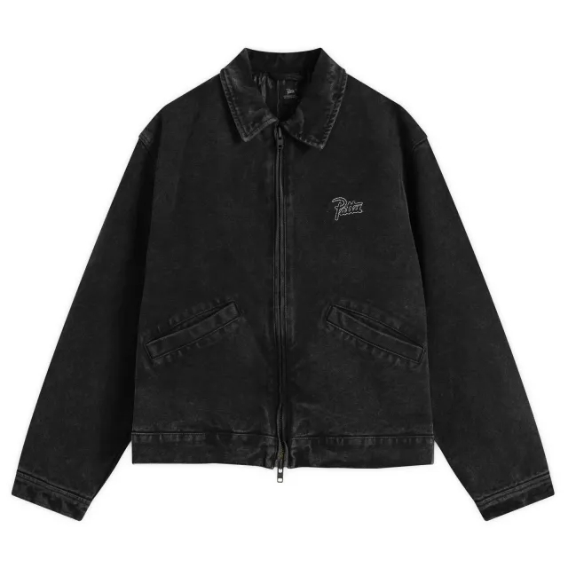 Patta Men's Washed Canvas Jacket Black